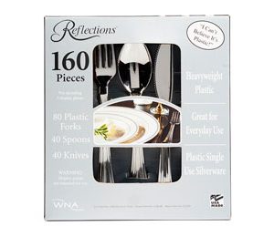 Reflections Silver Look Cutlery 160 Count