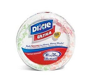 Dixie 10 1/16 Paper Plates 170 Count