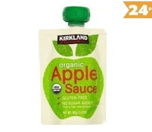 Kirkland Signature Organic Apple Sauce 24/3.17 OZ