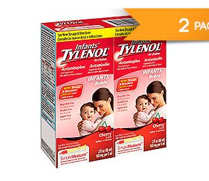 Infants Tylenol Acetaminophen Cherry flavor. 2 OZ / 2 PK