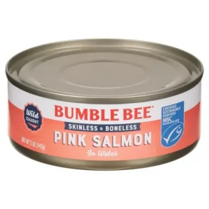 Bumble Bee Salmon in Water, Pink, Skinless & Boneless 5 oz