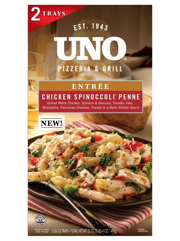 UNO Pizzeria and Grill Chicken Spinoccoli Penne, 2 pk.