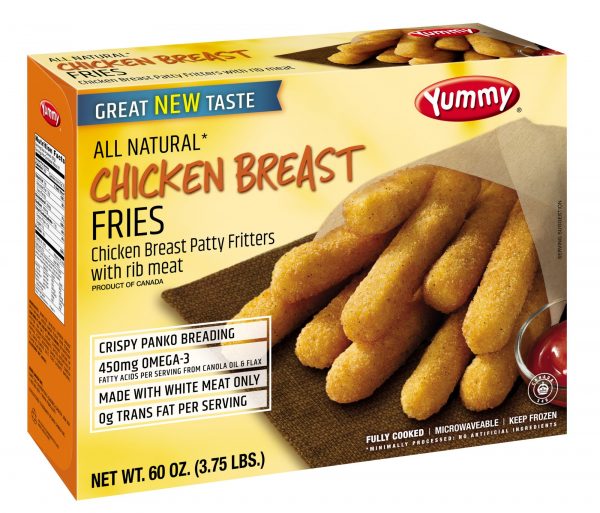 Yummy All Natural Chicken Breast Fries, 60 oz.