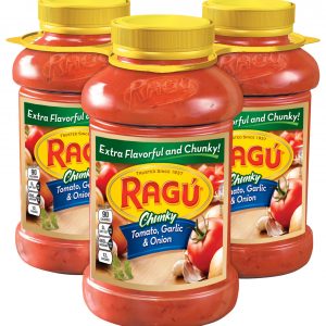 Ragu Chunky Garden Tomato, Garlic and Onion Sauce, 3 ct./45 oz.
