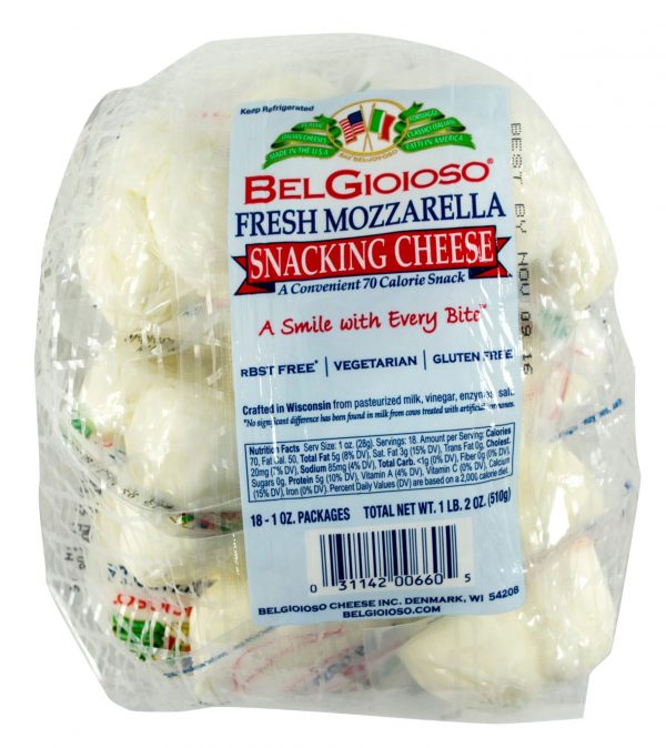 BelGioioso Fresh Mozzarella Snacking Cheese, 18 oz.