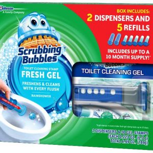 Scrubbing Bubbles Fresh Citrus Toilet Cleaning Stamps and Gel