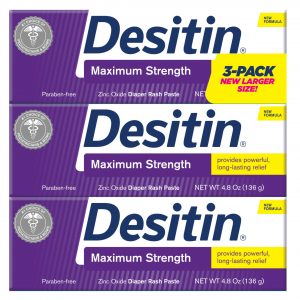 Desitin Baby Diaper Rash Maximum Strength Original Paste, 3 pk./4.8 oz.
