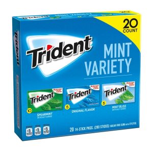 Trident Mint Sugar-Free Gum Variety Pack, 20 pk./14 ct.