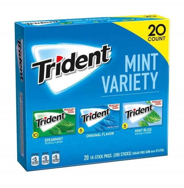 Trident Mint Sugar-Free Gum Variety Pack, 20 pk./14 ct.