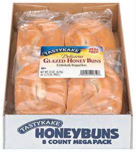 Tastykake Glazed Honey Bun, 8 ct./2.75 oz.