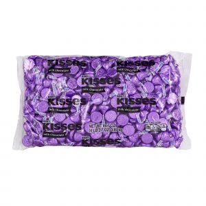 Hershey's Kisses Milk Chocolates, 66.7 oz. - Purple