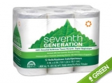 Seventh Generation 100 Percent Recycled Two-Ply White Bathroom Tissue, 24pk