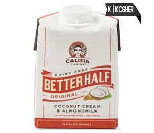 Califia Farms Dairy-Free Original-Flavored Better Half, Coconut Cream and Almond Milk, 16.9 Oz