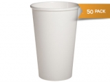 Disposable Paper Cups 16 OZ - 50 Pack