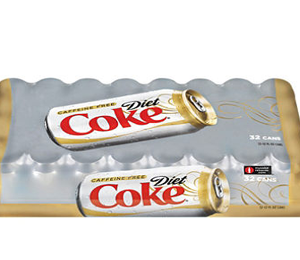 Coca Cola Caffeine Free Diet Coke 12 oz Cans - 32 Pack