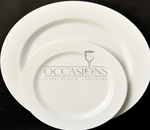 7.5'' Occasions White Plastic Plate 10 Pack