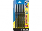 Pilot Precise V7 Needle Rollerball Pens, Fine Point, Black - 5 Pack