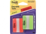 Post-it 2 Green & Orange Durable Tabs - 44 Pack