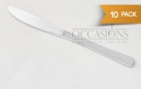 Occasions Silver Plastic Knives 10 Pack