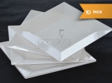 Occasions White Square Plate 9.5in - 10 Pack