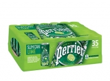 Perrier Slim Can Lime - 8.45 oz - 35 Cans