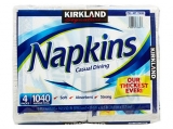 Kirkland Signature Casual Dining 260 Napkins - 4 Pack - 1,040 Napkins Total
