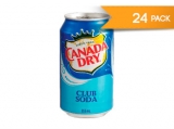Canada Dry Club Soda 12oz  - 24 Pack