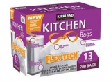 Kirkland Signature 13 Gallon White Drawstring Kitchen Bag - 200 Pack