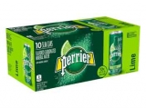 Perrier Lime Slim Can 8.45 OZ -  10 CT