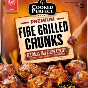 Cooked Perfect Fire Grilled Bourbon BBQ Recipe Chicken Chunks, 32 oz.