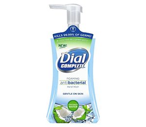 Dial Complete Coconut Water Foaming Antibacterial Hand Wash - Clear Blue (7.5 fl oz.)