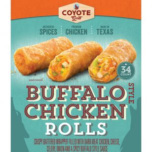 Coyote Grill Buffalo Chicken Rolls, 34 ct.