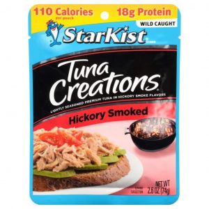 Starkist Tuna Creations Tuna, Premium, Hickory Smoked, Lightly Seasoned 2.6 oz Pouch