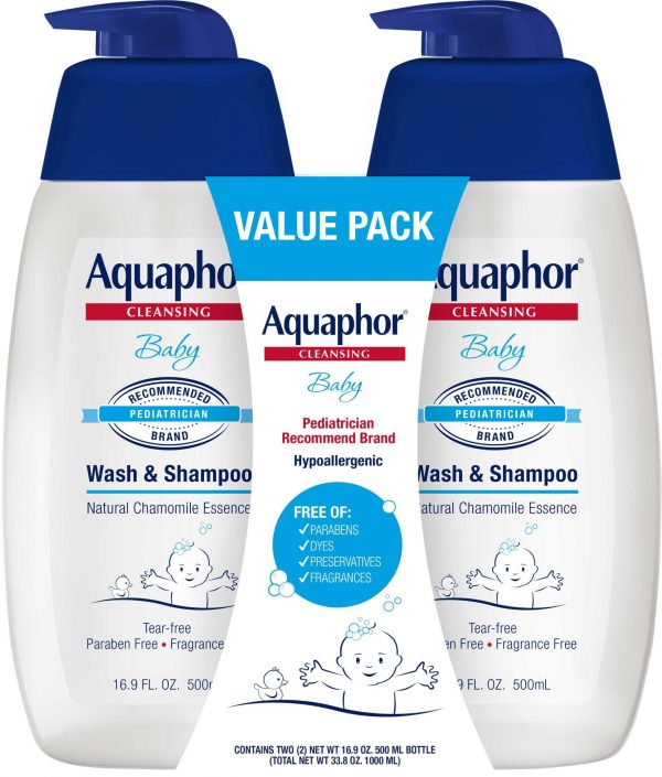 Aquaphor Baby Wash & Shampoo Value Pack, 2 pk. /16.9 fl. oz.