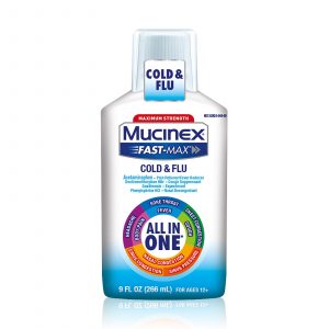 Mucinex Fast-Max Cold & Flu All-in-One Liquid, 2 pk.