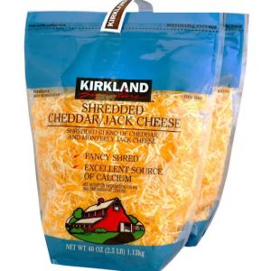Kirkland Signature Sharp Shredded Cheddar Cheese 2/2.5lb