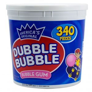 Dubble Bubble Bubble Gum Tub, 340 ct.