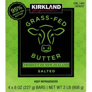 Kirkland Signature Grass-fed Butter salted 4/8 oz
