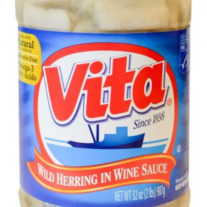 Vita Wild Herring in Wine Sauce, 32 oz.