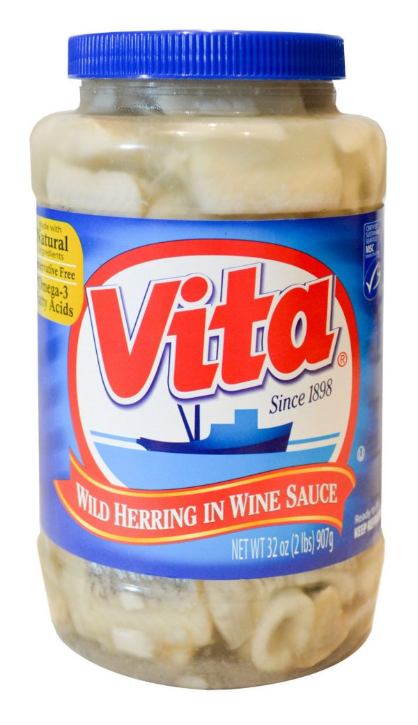 Vita Wild Herring in Wine Sauce, 32 oz.