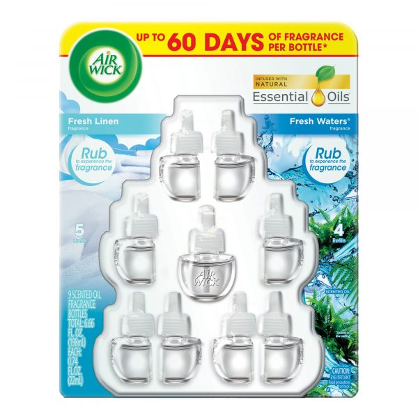 Air Wick Refills Fresh Linen/ Fresh Waters, 9 ct.