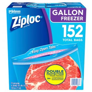 Ziploc Gallon Freezer Bags, 152 ct.