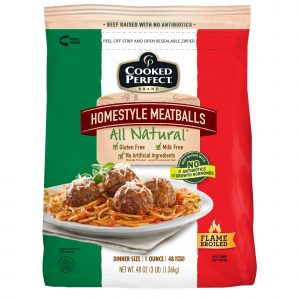 Cooked Perfect All Natural Homestyle Meatballs, 3 lbs.
