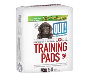 Out! Moisture Lock Training Pads 50 CT