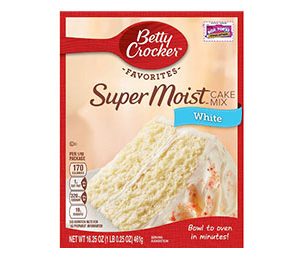 Betty Crocker SuperMoist White Cake Mix-18.25 oz
