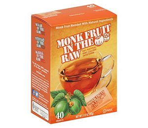 Monk Fruit in the Raw Zero Calorie Sweetener 40 ct