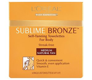 LOreal Paris Sublime Bronze Self-Tanning Towelettes - Medium Natural Tan - 6 Count