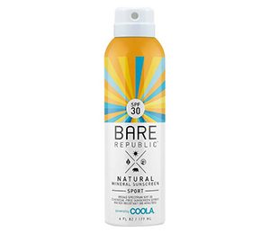Bare Republic Mineral Sport Sunscreen Body Spray SPF 30 - 6 oz