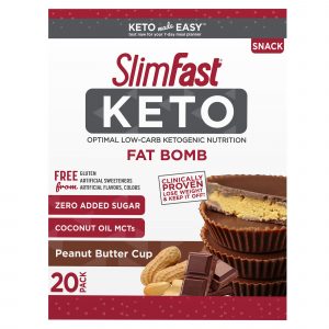 SlimFast Keto Fat Bomb Peanut Butter Cup, 20 ct.