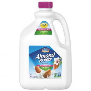 Blue Diamond Almond Breeze Unsweetened Original Almond Milk, 96, fl. oz.